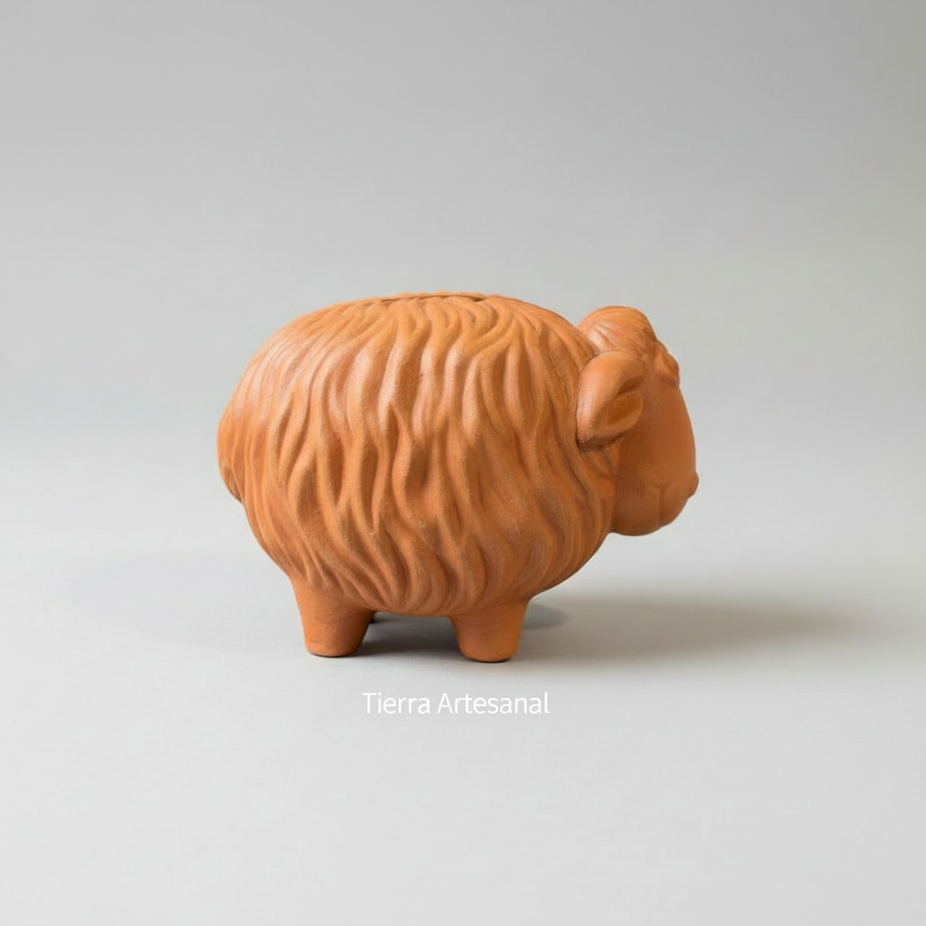 Alcancía Oveja en Terracota