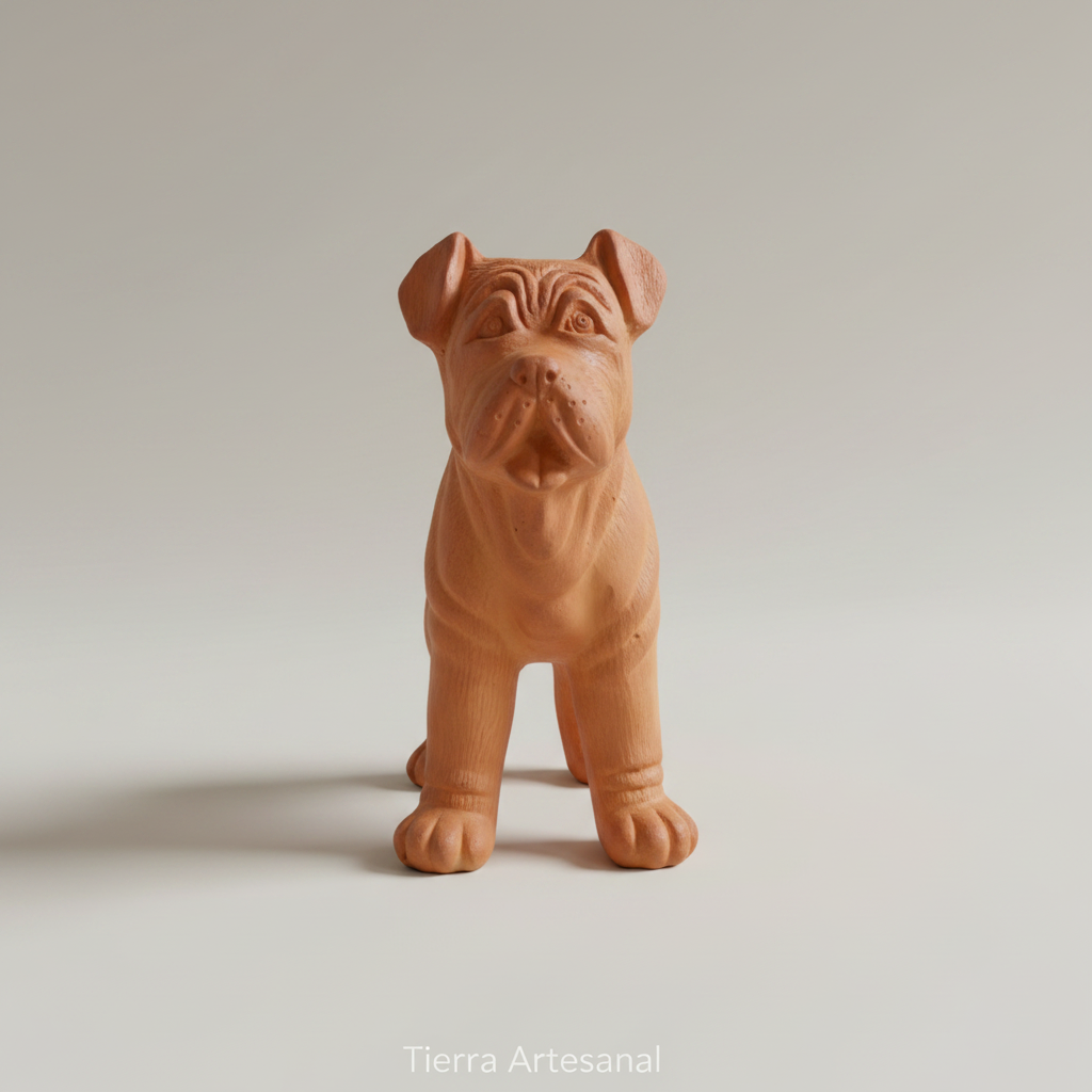 Alcancía de Barro Figura Perro