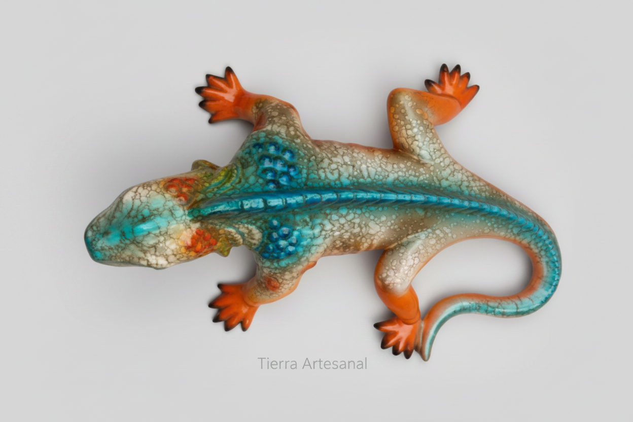 Iguana Decorativa Pintada